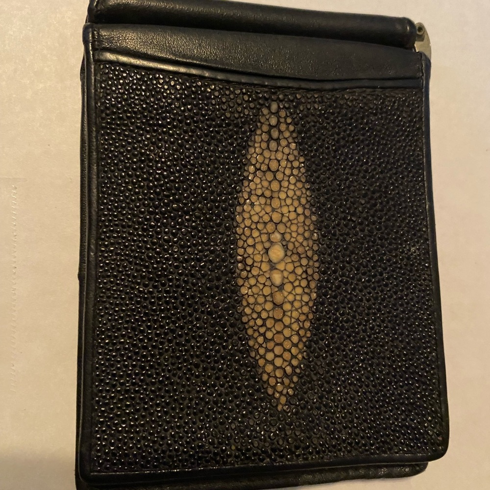 COPY - Black and Tan Textured Clutch